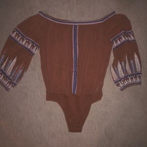 long sleeve Rust colored bodysuit | Size M